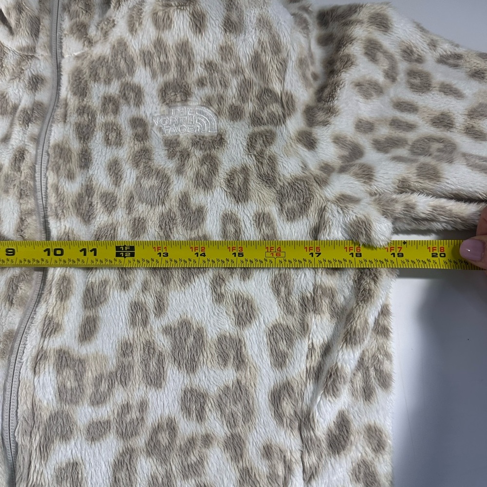 The North Face Fleece Jacket Leopard Full Zip Women’s Size Small Cozy Outdoor - Picture 10 of 12